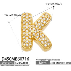 18K Gold-Plated Initial Charms and Chain Designs