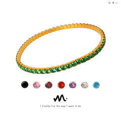 Colored Cubic Zirconia Tennis Bracelet