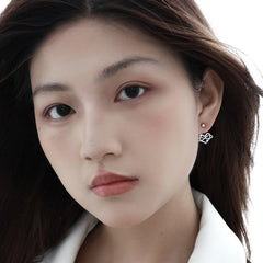 Daphne Minimalist Heart Stud Earrings