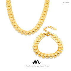 18K Gold-Plated Bold Link Necklace or Bracelet