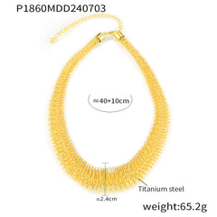 Coiled Statement Collar Necklace