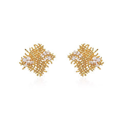 Nicolette Vintage-Inspired Pavé Stud Earrings No. 227835