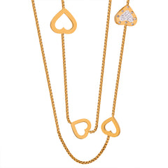Openwork Geometric Long Necklace