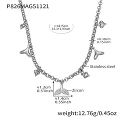 Ocean Charm Layered Chain Necklace