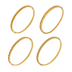 Slim Heart & Stone-Accent Bracelet Designs