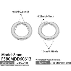 18K Gold-Plated Classic Huggie Hoop Earrings