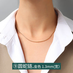 Minimal Chain Necklace Style Collection