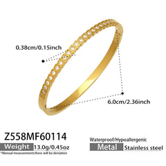 Cubic Zirconia Slim Clasp Bangle Designs