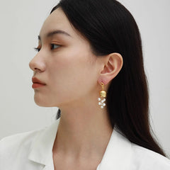 Nadine Vintage-Inspired Pearl Tassel Drop Earrings