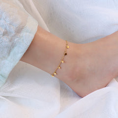 Disc Charm Chain Anklet