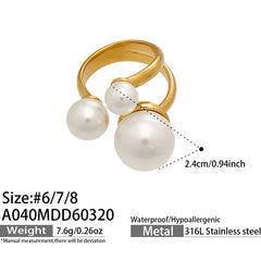 Faux Pearl Statement Ring Designs