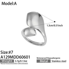 18K Gold-Plated Flower and Sculptural Ring Designs