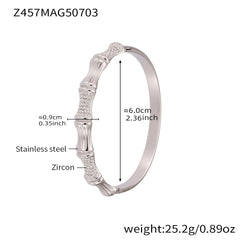 Cubic Zirconia Open Bangle Designs