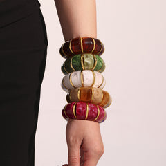 Color Resin Stretch Bracelet