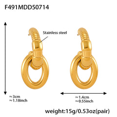 Sculptural C-Hoop Earring Designs