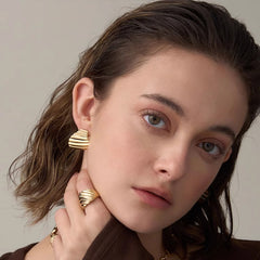 Camille Sculptural Stud Earrings