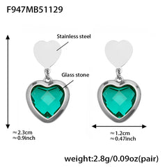 18K Gold-Plated Faceted Glass Necklace or Earrings