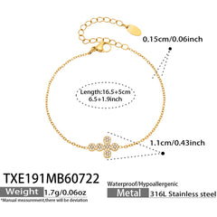 18K Gold-Plated Cubic Zirconia Cross Jewelry