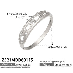 18K Gold-Plated Twisted and Sparkling Bangle Designs