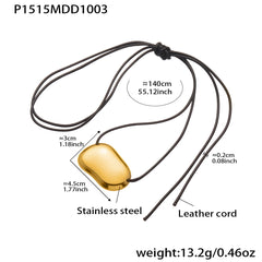 Long Cord Sculptural Pendant Necklace Designs