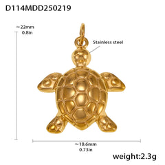 18K Gold-Plated Ornate Charm Pendant