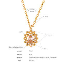 Faceted Accent Necklace or Stud Earrings