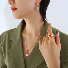 Natural White Shell Pendant Jewelry