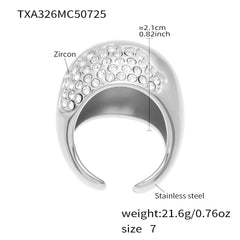 Cubic Zirconia Sphere Necklace, Earrings & Ring