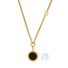 Reversible Roman Numeral Long Pendant Necklace