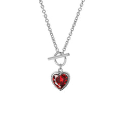 Nadine Pavé Heart Choker Necklace