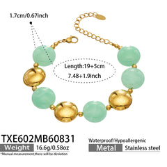 Color Resin Bead Necklace and Bracelet