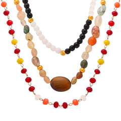 Natural Agate Bead Necklace Designs