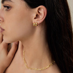 Daphne Modern Stud Earrings No. 092987