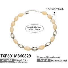 18K Gold-Plated Color Resin Link Jewelry