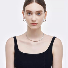 Daphne Minimalist Hoop Earrings