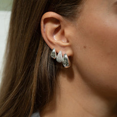 Daphne Openwork Teardrop Stud Earrings