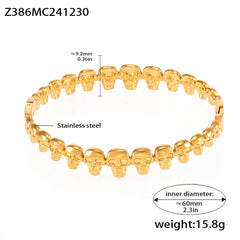 18K Gold-Plated Sculptural Bangle Bracelet