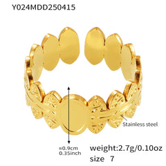 Gold-Tone Sculptural Open Ring