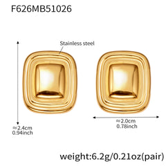 18K Gold-Plated Figure-Eight Drop Earrings