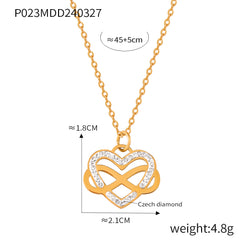 Heart Pendant Necklace or Sparkling Bow Earrings