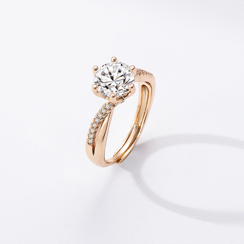 Lumière Charm Ring on a clean background