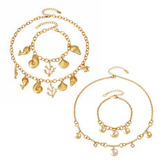 18K Gold-Plated Ocean Charm Jewelry