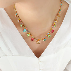 Multicolor Sparkle Necklace