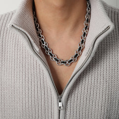 Men’s Rounded Link Necklace or Bracelet
