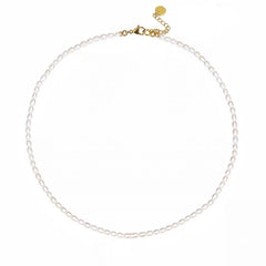 Nicolette Minimalist Pearl Choker Necklace No. 990075
