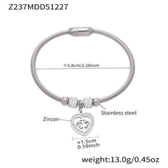 Floral and Cubic Zirconia Clasp Bangle Designs
