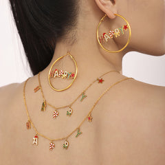 HAPPY Letter Holiday Necklace, Bracelet or Earrings