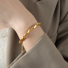 Textured Link Chain Bracelet or Necklace