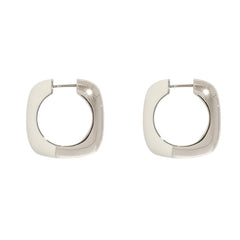 Nadine Minimalist Enamel Huggie Earrings