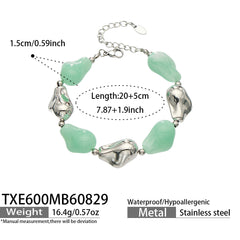 Color Resin Sculptural Link Necklace and Bracelet